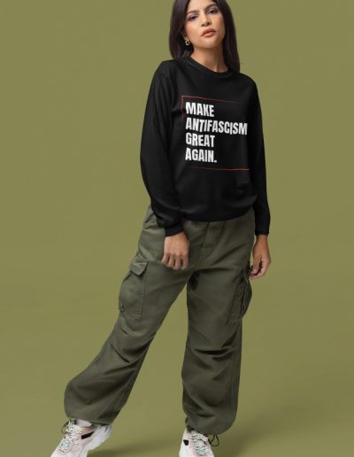 Make Antifascism Great Again unisex mikina bez kapuce