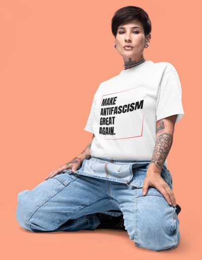 Make Antifascism Great Again unisex organické tričko