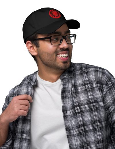 Romské kolo (červená čakra) kšiltovka