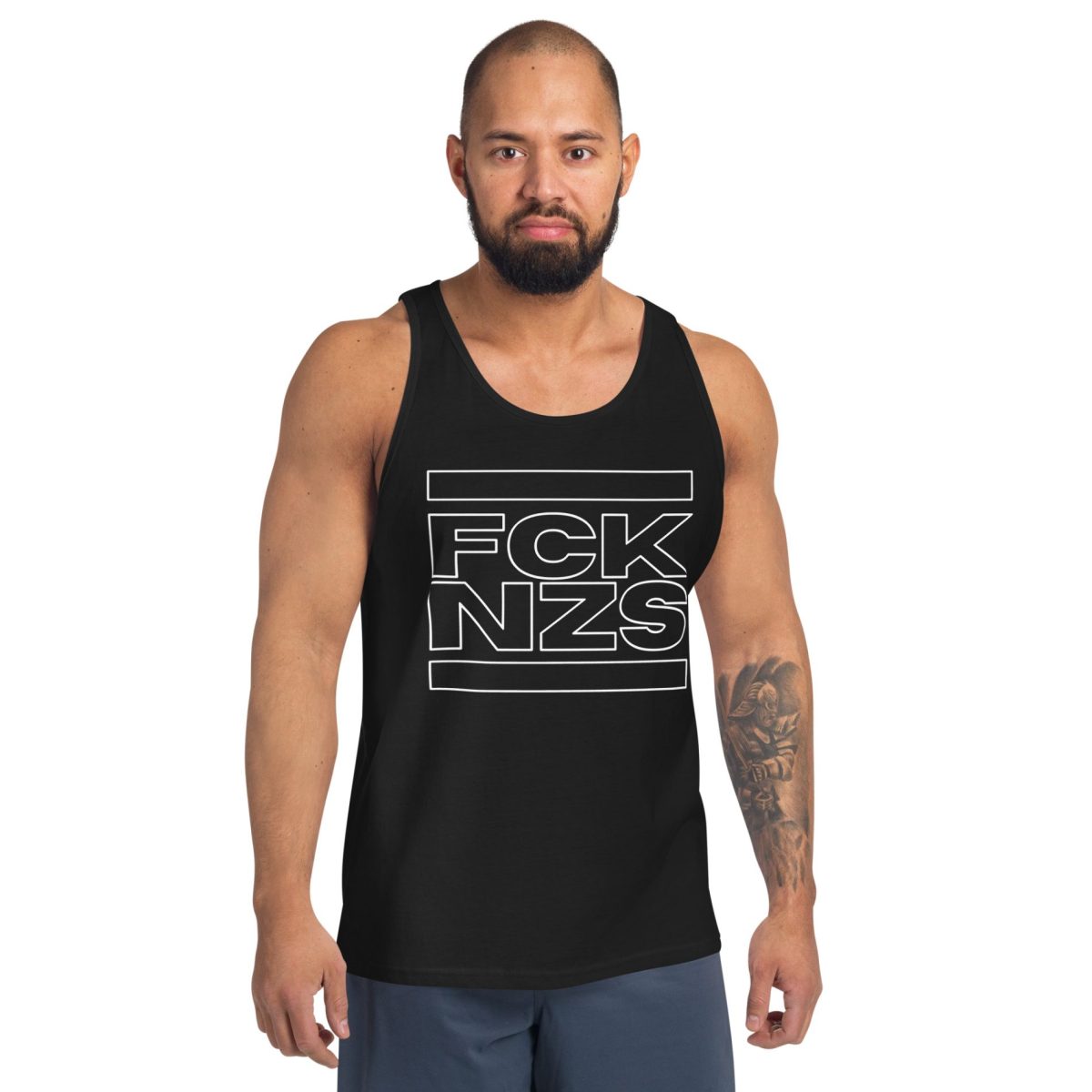 FCK NZS Outline unisex tílko