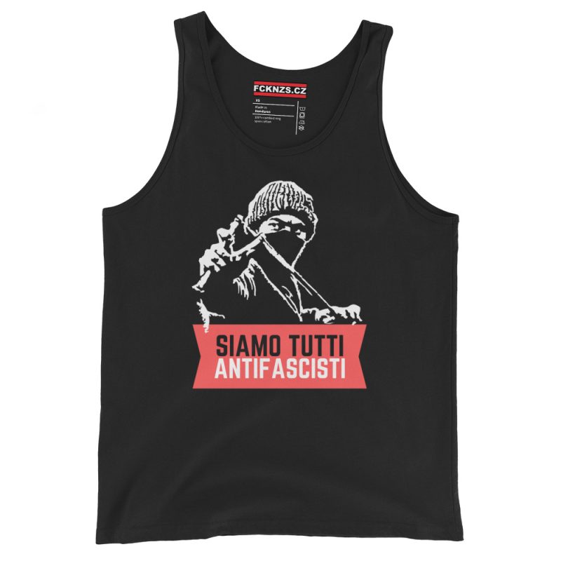 Siamo Tutti Antifascisti (Red Banner) unisex tílko