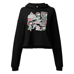 Free Palestine Stickers crop mikina