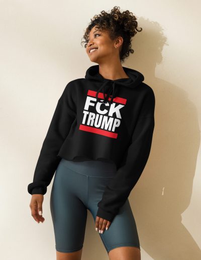 FCK TRUMP crop mikina