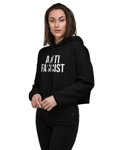 Antifascist crop mikina