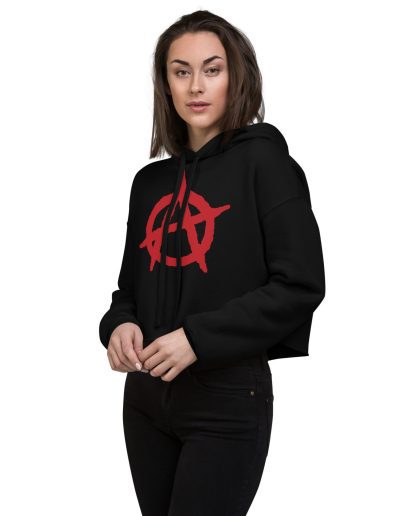 Anarchy Red crop mikina