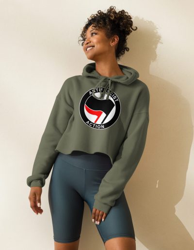 Antifascist Action crop mikina