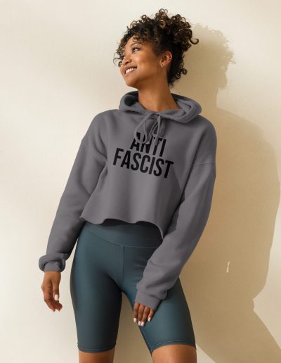 Antifascist crop mikina
