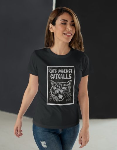 Cats Against Catcalls dámské tričko (lehká bavlna)