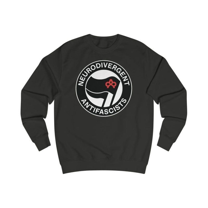 Neurodivergent Antifascists unisex mikina bez kapuce