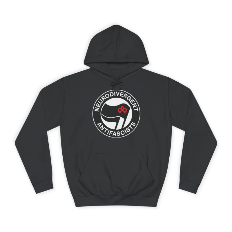 Neurodivergent Antifascists unisex mikina s kapucí