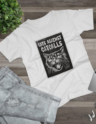 Cats Against Catcalls dámské tričko (lehká bavlna)
