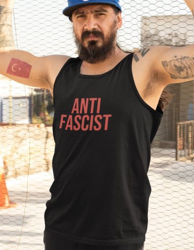 ANTIFASCIST Red unisex tílko