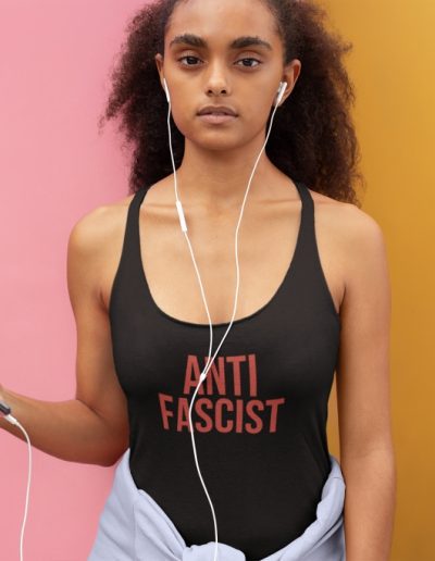 ANTIFASCIST Red unisex tílko