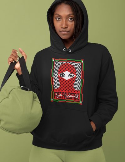Free Palestine unisex mikina s kapucí