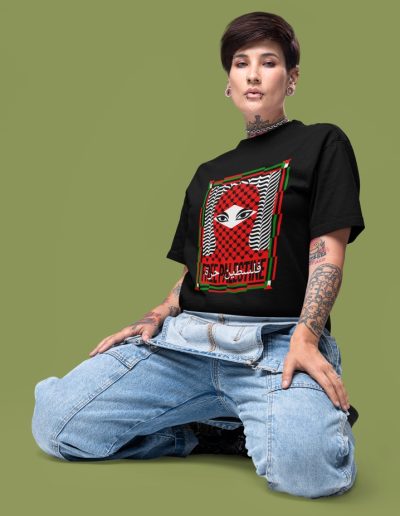 Free Palestine unisex organické tričko