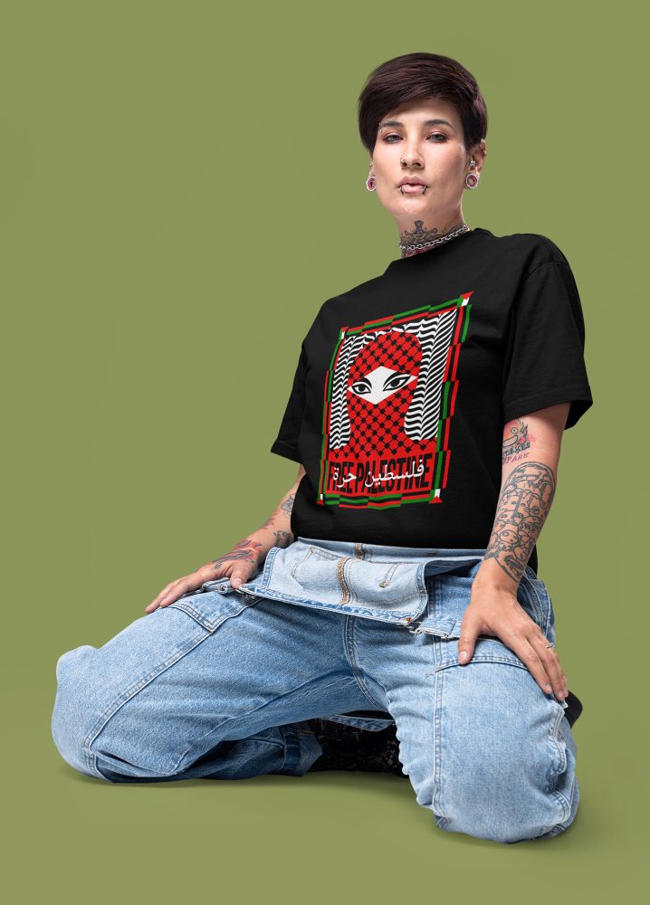 Free Palestine unisex organické tričko