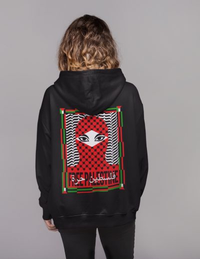 Free Palestine unisex mikina s kapucí na zip