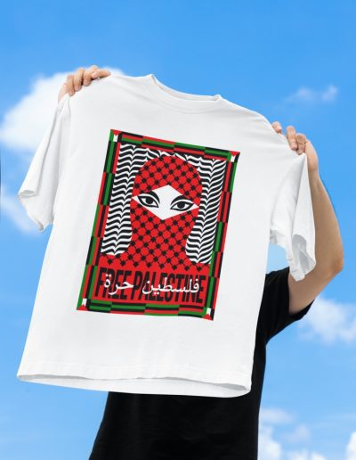 Free Palestine unisex organické tričko