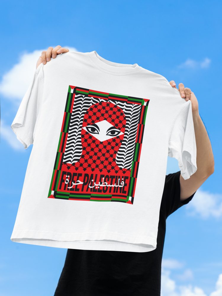 Free Palestine unisex organické tričko