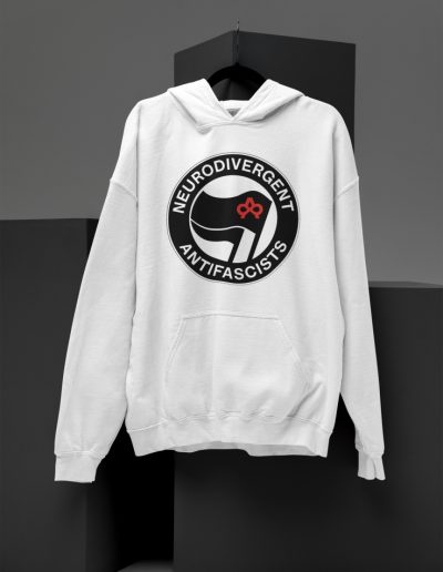Neurodivergent Antifascists unisex mikina s kapucí