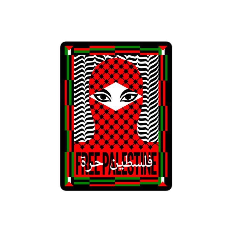 Free Palestine kiss cut samolepky