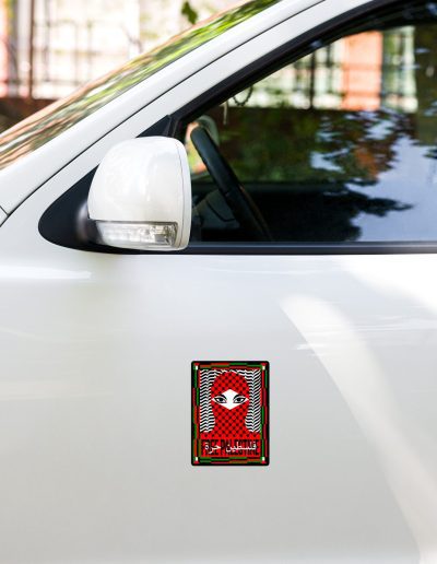 Free Palestine kiss cut samolepky