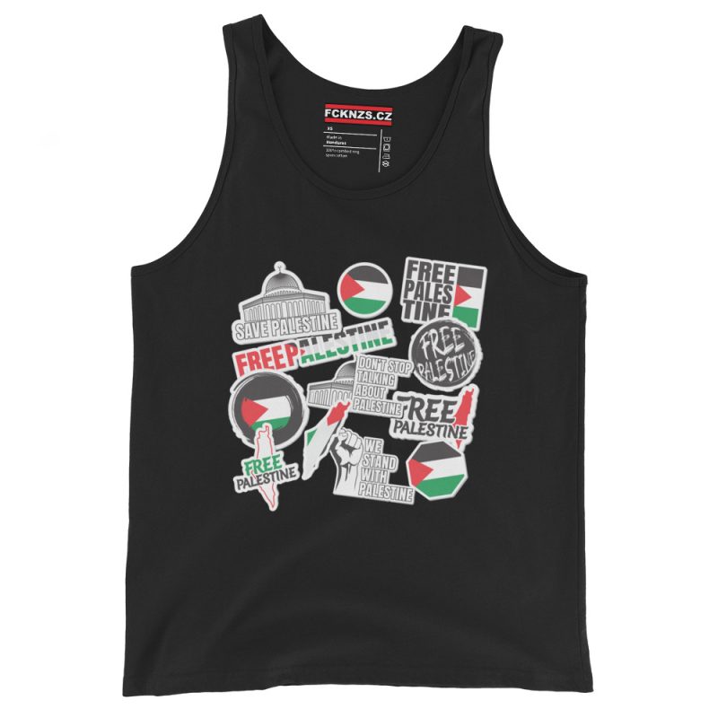Free Palestine Stickers unisex tílko