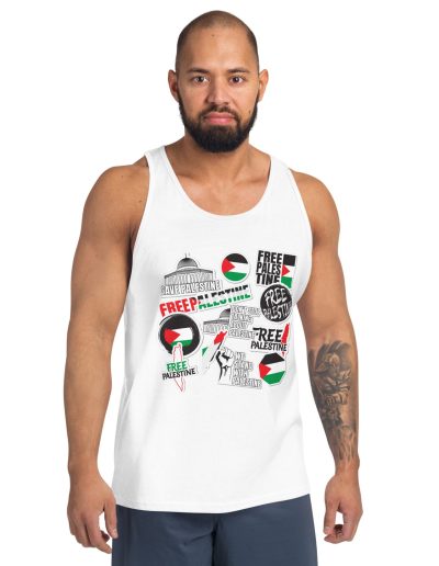 Free Palestine Stickers unisex tílko