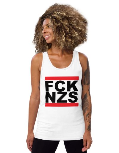 FCK NZS Black Font unisex tílko