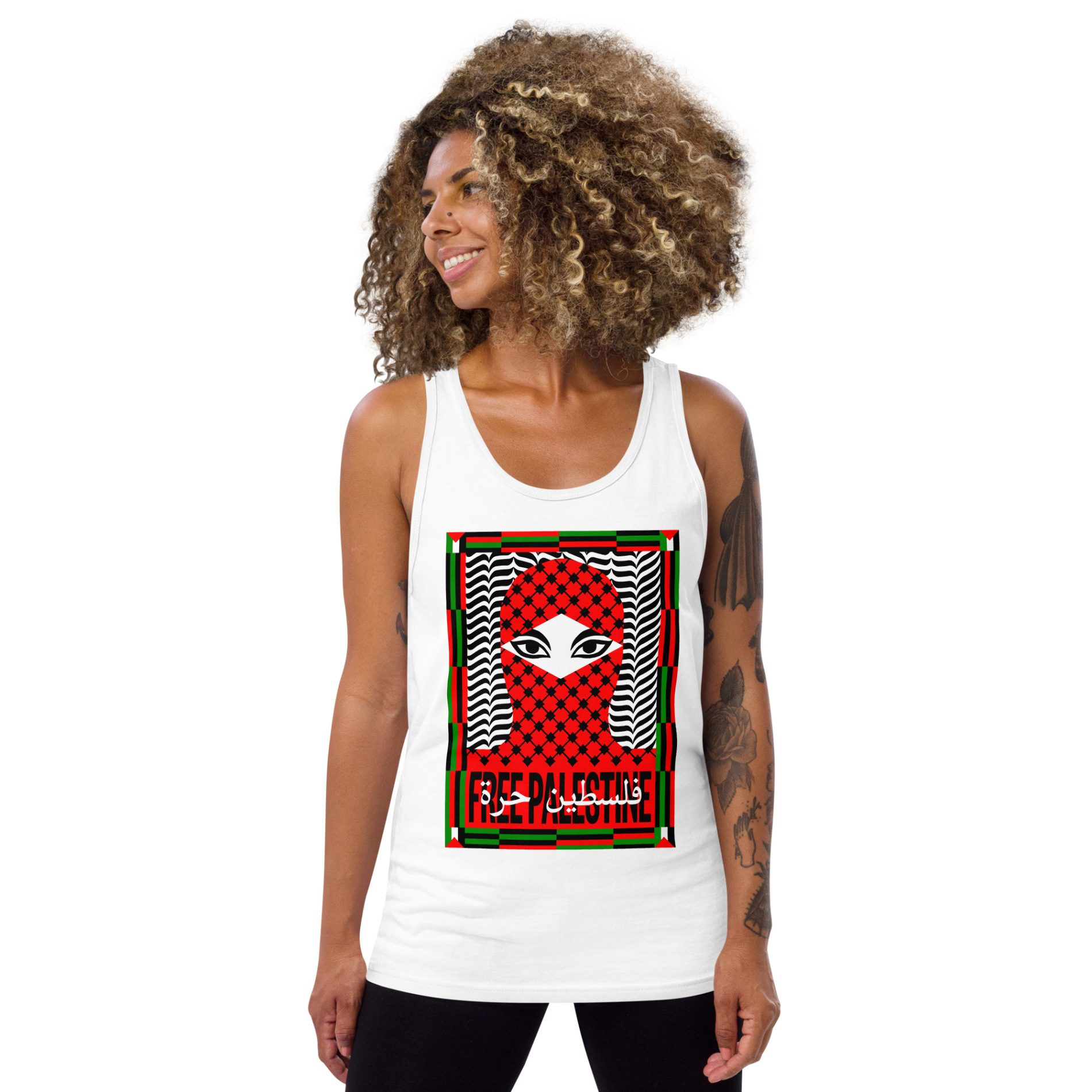 Free Palestine unisex tílko