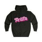 Antifa Barbie unisex mikina s kapucí na zip