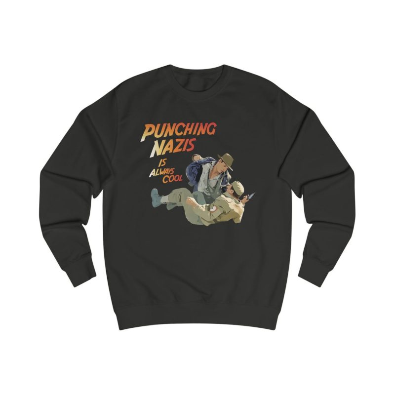 Punching Nazis Is Always Cool unisex mikina bez kapuce