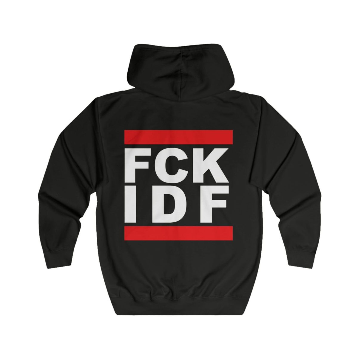 FCK IDF unisex mikina s kapucí na zip