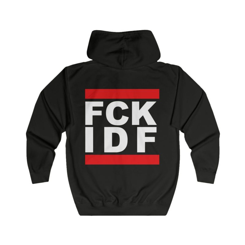 FCK IDF unisex mikina s kapucí na zip
