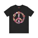 Flower Power Peace unisex tričko