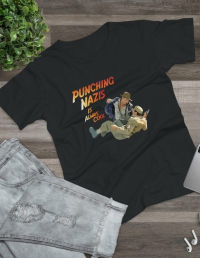 Punching Nazis Is Always Cool dámské tričko (lehká bavlna)