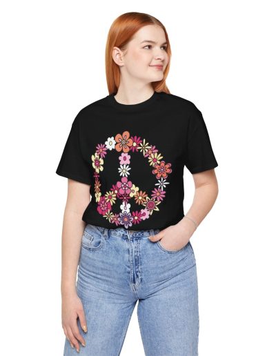 Flower Power Peace unisex tričko
