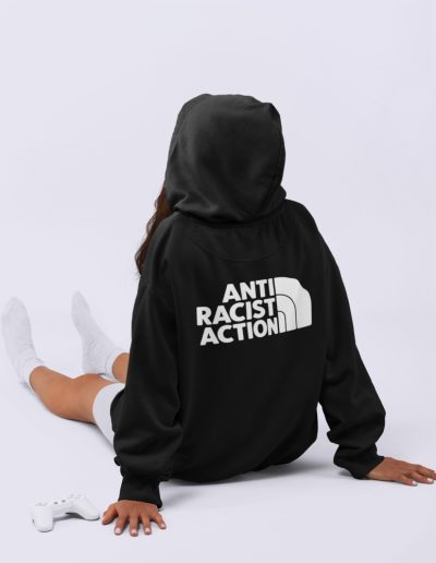 Anti Racist Action unisex mikina s kapucí na zip