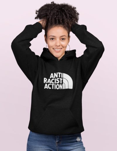 Anti Racist Action unisex mikina s kapucí