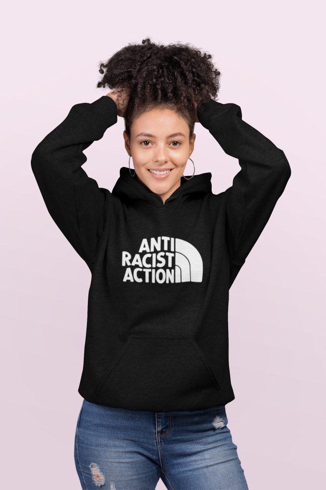 Anti Racist Action unisex mikina s kapucí