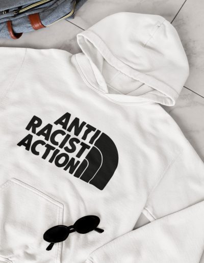 Anti Racist Action unisex mikina s kapucí