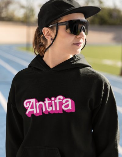 Antifa Doll Edition unisex mikina s kapucí