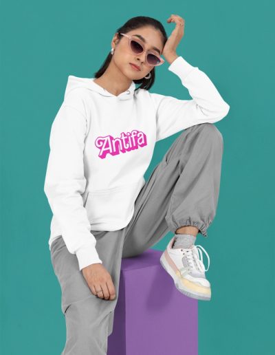 Antifa Doll Edition unisex mikina s kapucí