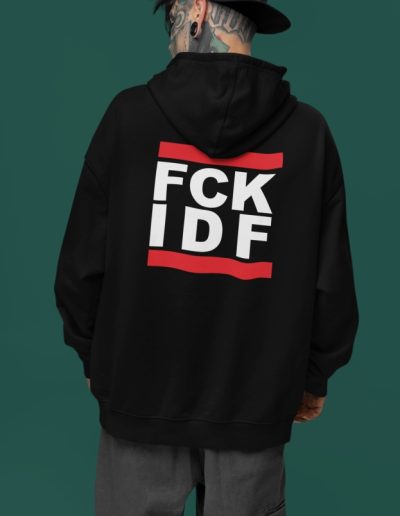 FCK IDF unisex mikina s kapucí na zip