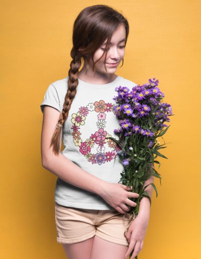 Flower Power Peace dětské tričko