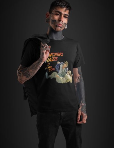 Punching Nazis Is Always Cool unisex organické tričko