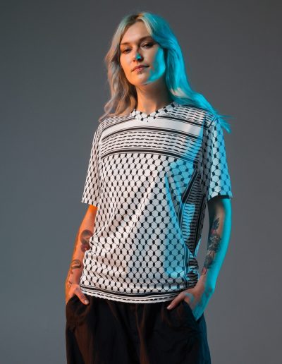 Kufiya (Keffiyeh) recyklované unisex tričko