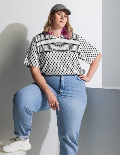 Kufiya (Keffiyeh) recyklované unisex tričko