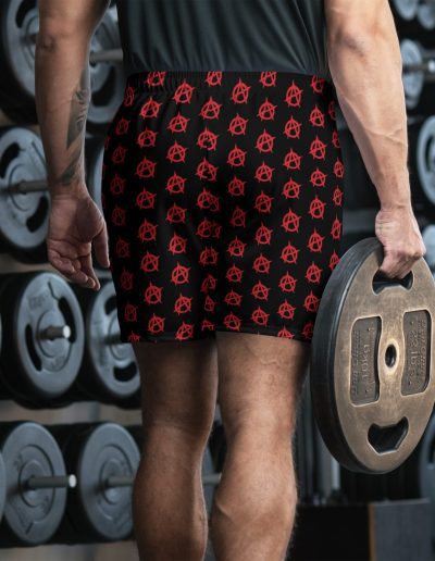 Anarchy Red unisex recyklované kraťasy