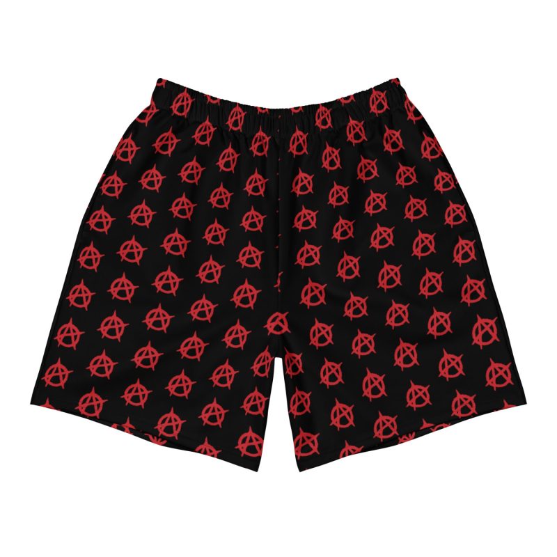 Anarchy Red unisex recyklované kraťasy